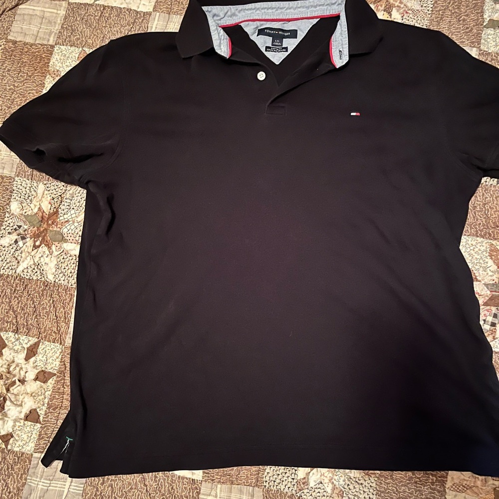Tommy Hilfiger Men's Black Polo Shirt